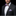 pink and purple stripe bow tie and square on man