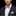 Pink and red plaid bow tie and square on man
