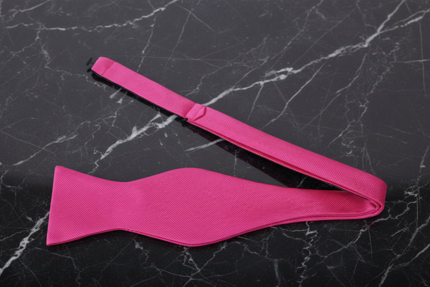 Pink Self Tie Bow Tie