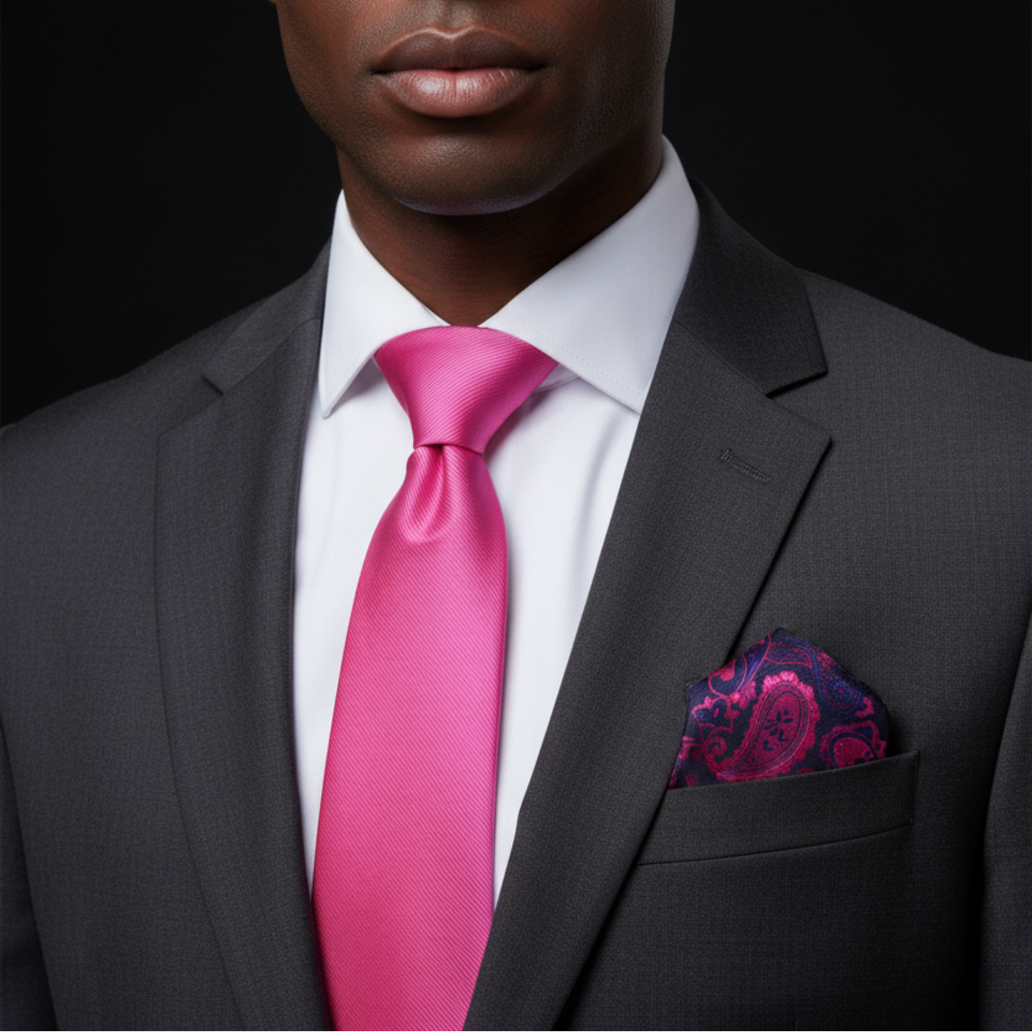 Solid Pink Necktie