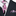 A Pink, Black, White Multi Shapes Abstract Pattern Pattern Necktie, Matching Pocket Square