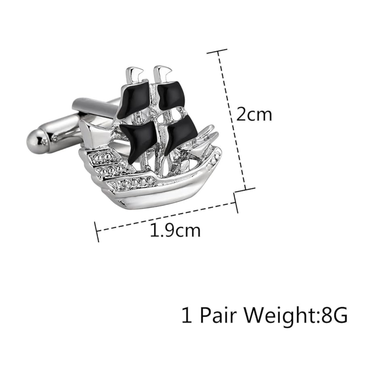 cufflinks dimensions