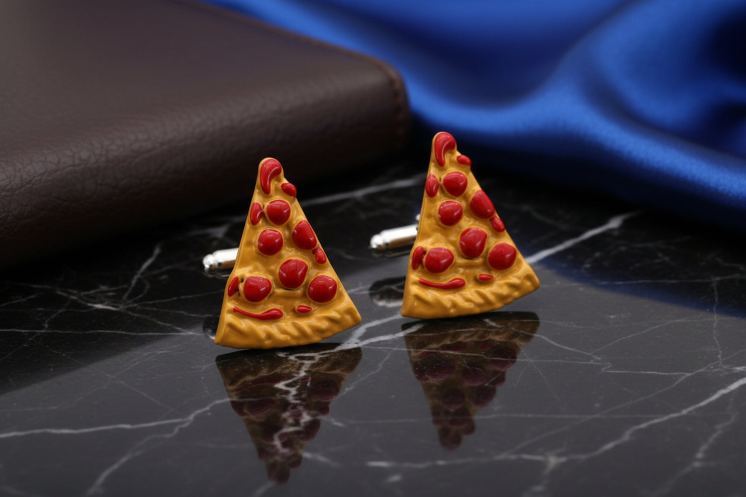 Pepperoni Pizza Cufflinks