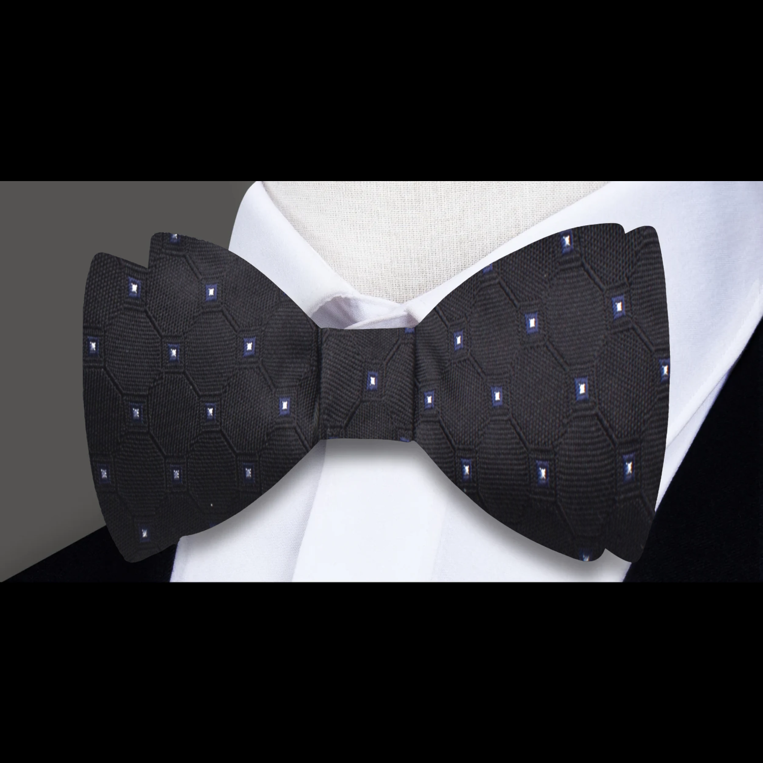 Single Black Powerful Bow Tie