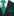 Main: A Green, Black, White Geometric Texture With Small Black, White Checks Silk Necktie, Pocket Square