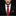 Man wearing a black suit with a red tie and matching pocket square on a dark background