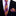 Thin Tie: Purple and Orange Plaid Necktie and Pocket Square