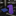 Alt: Purple Abstract Necktie with Blue Square
