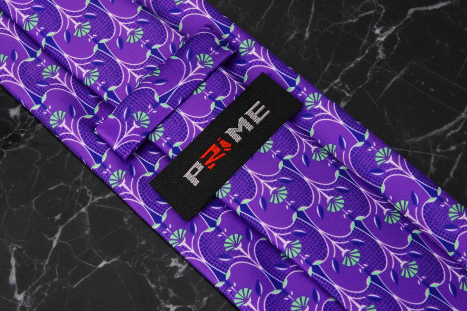Purple Abstract Necktie Keep