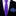Thin Purple Abstract Necktie with Blue Square