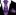Thin  Purple White Paisley Tie and Square