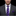 Purple and Blue Stripe Tie and Square on Man