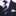 Purple, Light Blue Stripe Tie and Accenting Pocket Square