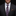 Man wearing a dark suit with a purple paisley tie and brown pocket square on a black background