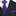 Premium Purple Chevron Tie and Matching Square