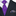 Purple Gold Luxor Majesty Polka Necktie and Accenting Square