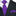 Purple Gold Luxor Majesty Polka Necktie and Square