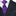 Purple Black Abstract Tie and Accenting Square