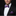 Purple Plaid Bow Tie and Square on man