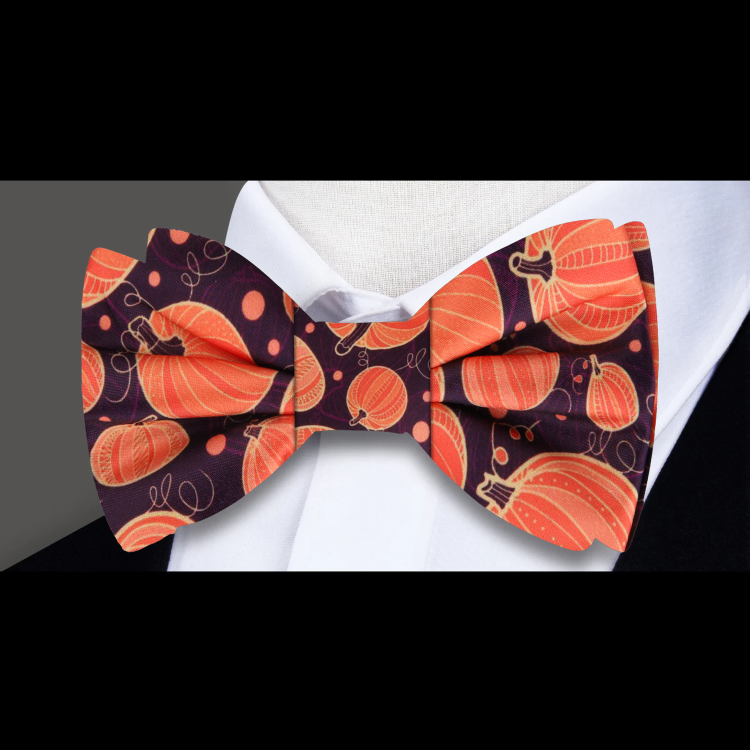 Brown and Orange Pumpkin Patch Bow tie  