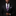 Man wearing a black suit with a purple and gray checkered tie against a dark background