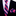 Navy and pink striped thin tie with matching pocket square on a black suit jacket.