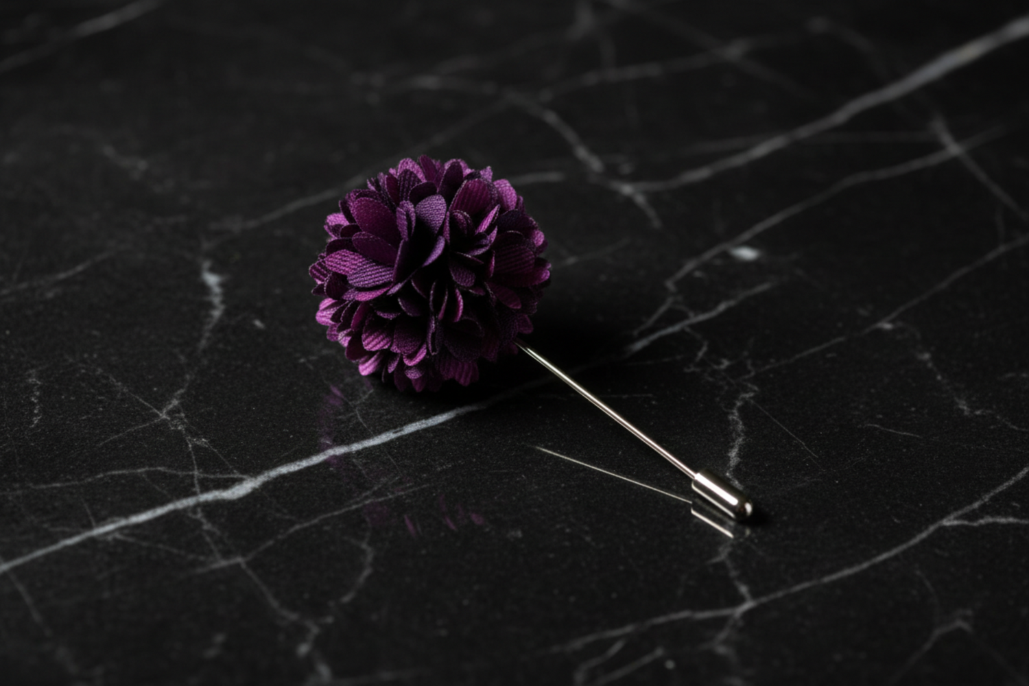 Purple Blossom Lapel Pin