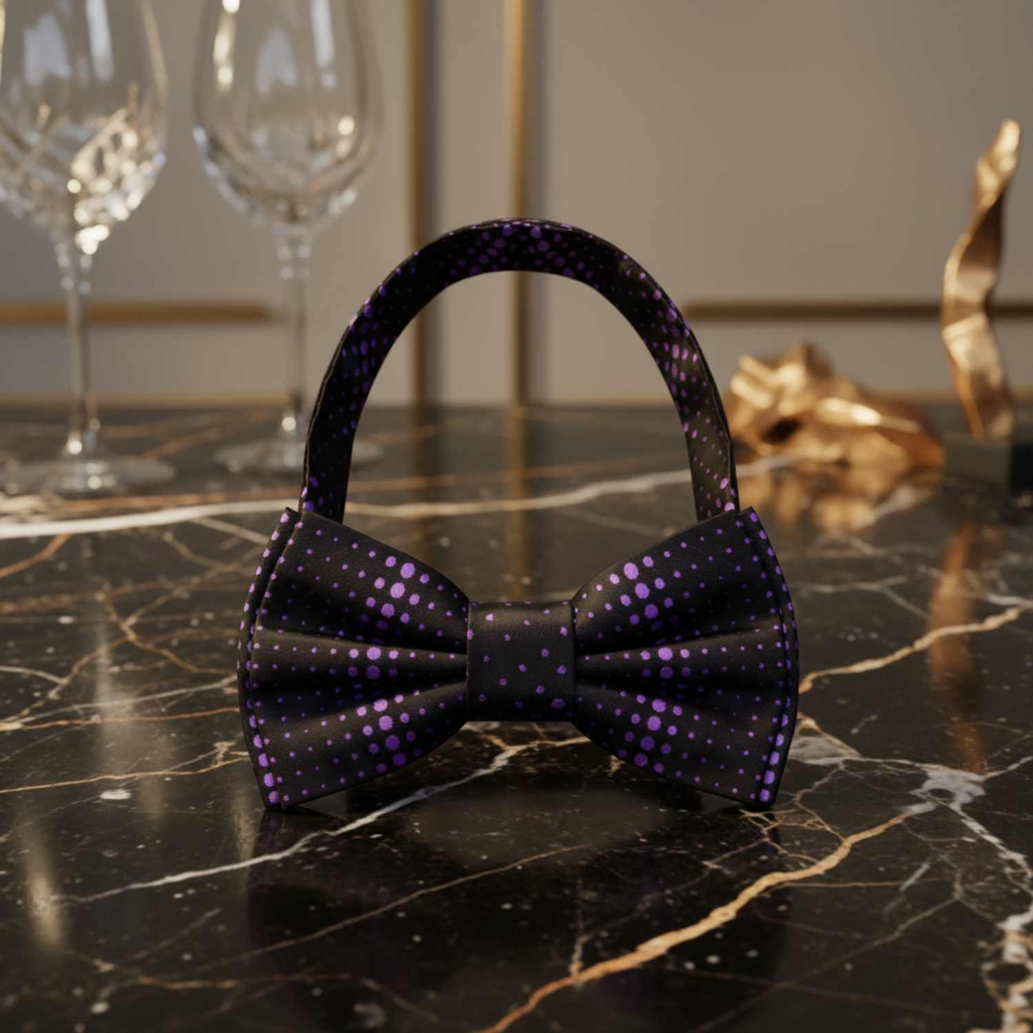 Purple Regal Pre Tied Bow Tie