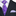 Shades of Purple Roses Tie and Light Purple Square