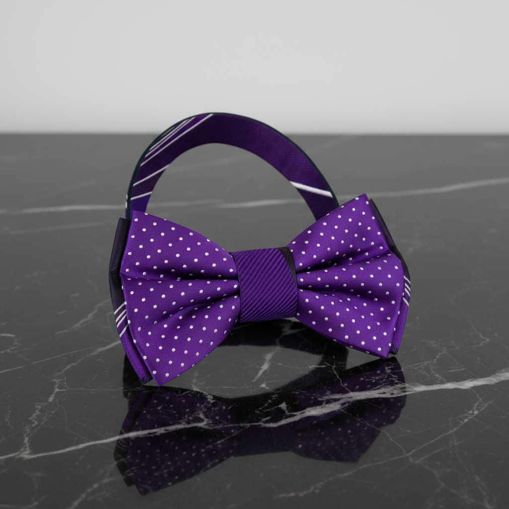 Purple Bow Tie Pre Tied