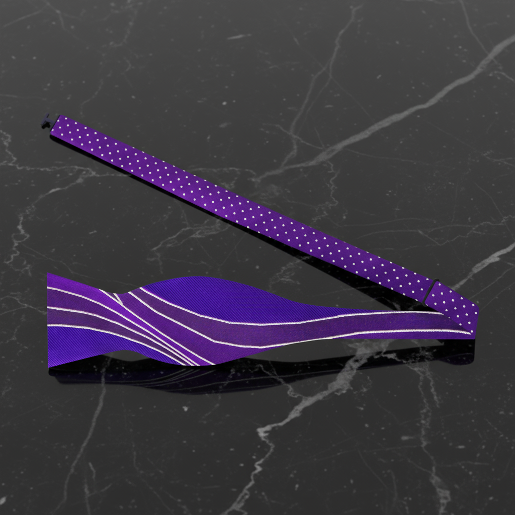 Purple Bow Tie Self Tie