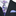 Purple, Green, White Floral Tie and Accenting Soft Purple Square