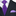 Purple White Micro Dot Tie and Accenting Square
