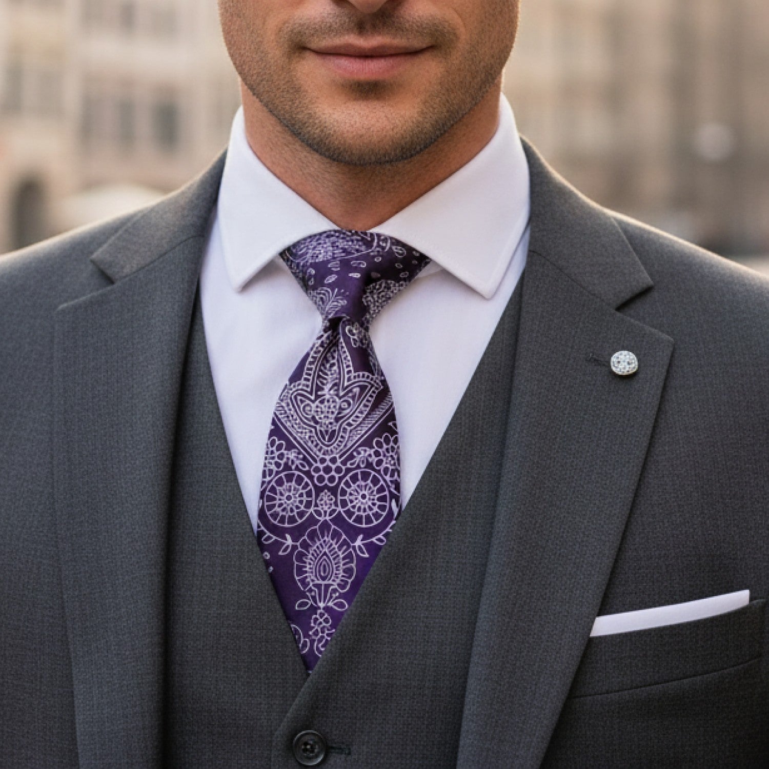 Bandana Paisley Necktie & Square | Classic Americana Style
