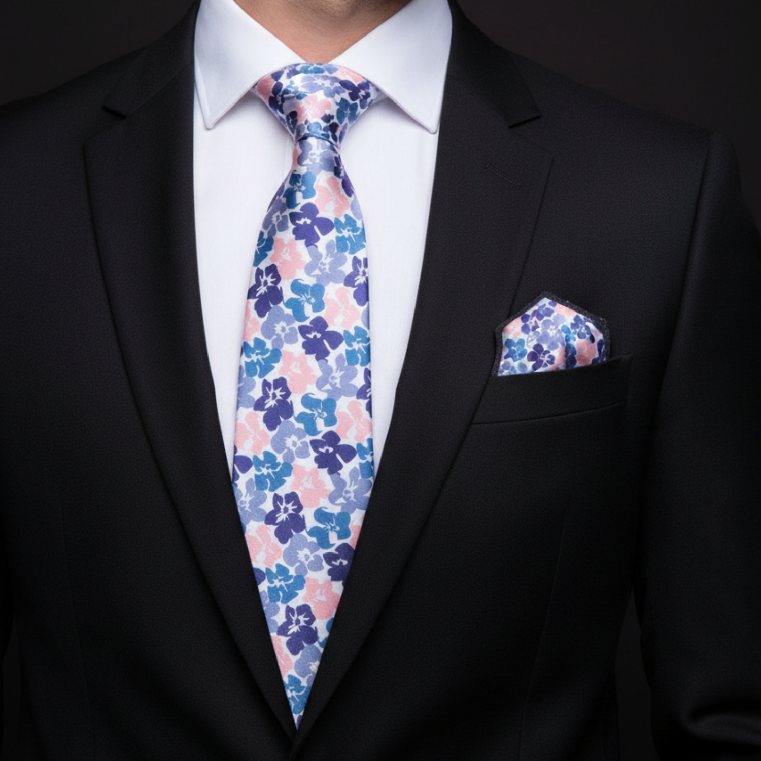 Hibiscus Floral Necktie (5 Color Options)
