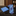 Alt Shades of Blue and Purple Tie and Blue Square