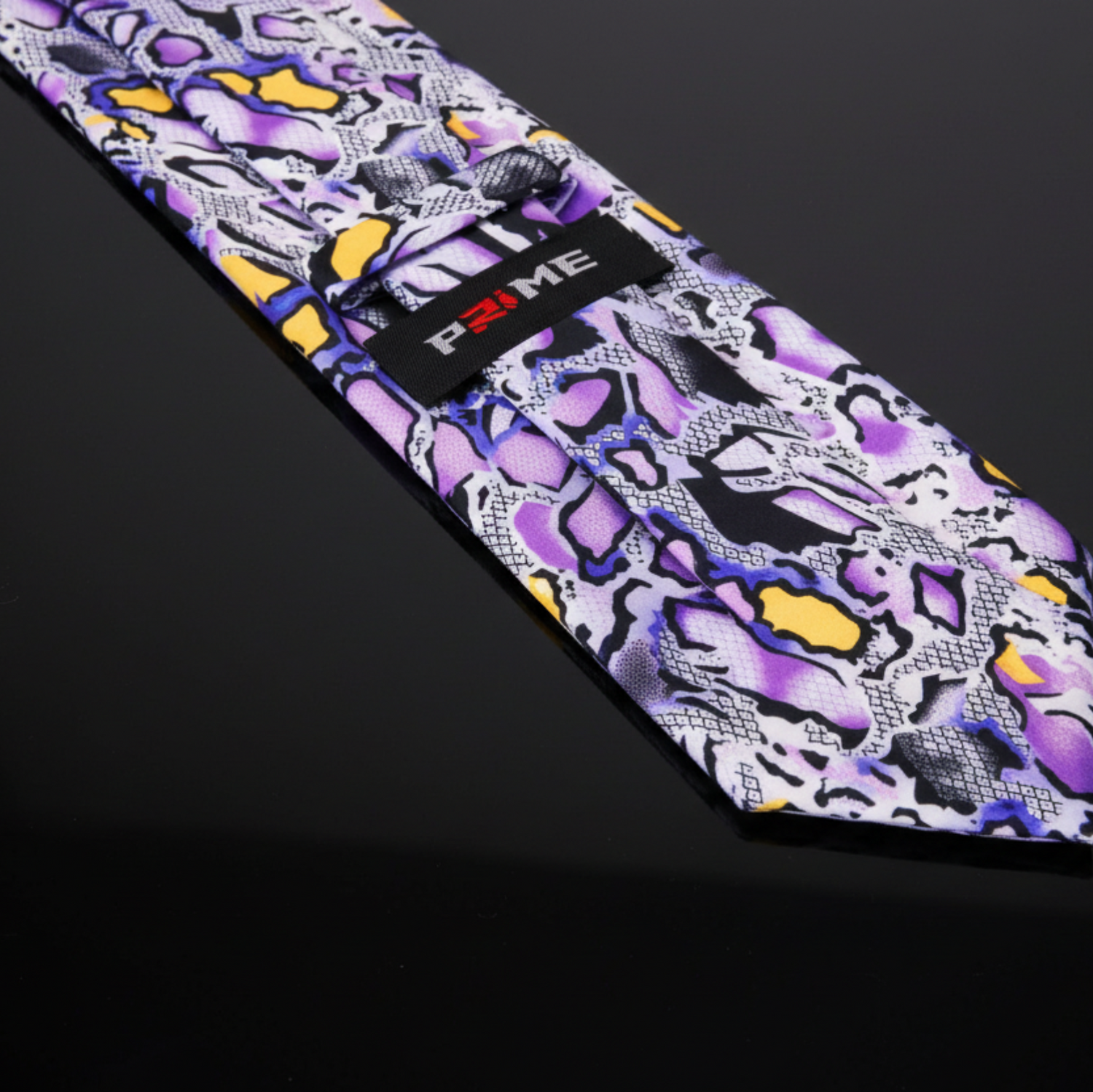 Colorful patterned product with a brand logo 