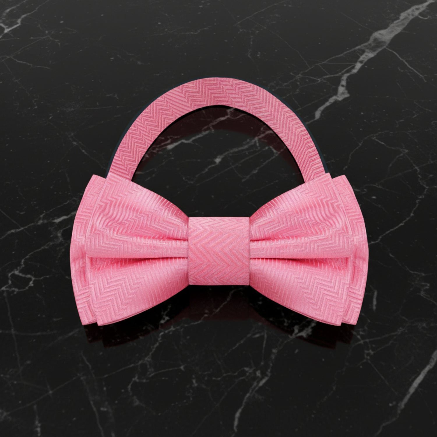 Real Pink Pre Tied Bow Tie