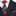 primary Black, Red and White Plaid Tie and Pocket Square