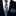 Thin Tie: Blue, Red, Yellow and White Abstract Tie and Blue Square