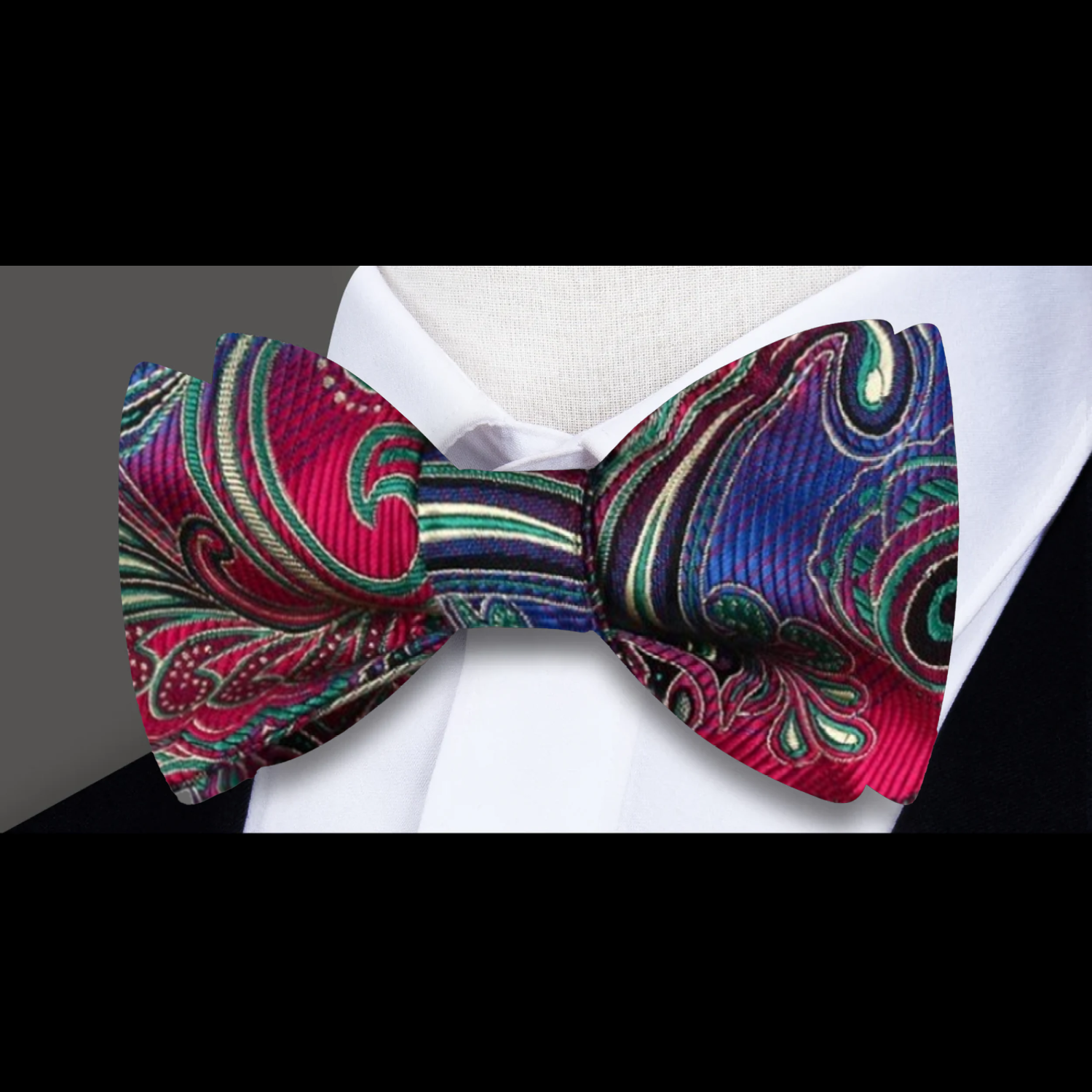 Intricate Paisley Self-Tie Bow Tie | Multiple Colorways