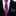 Red, blue, and purple striped thin tie with matching pocket square on a black suit.