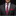 Man wearing a gray suit with a red and blue striped tie and red pocket square on a black background