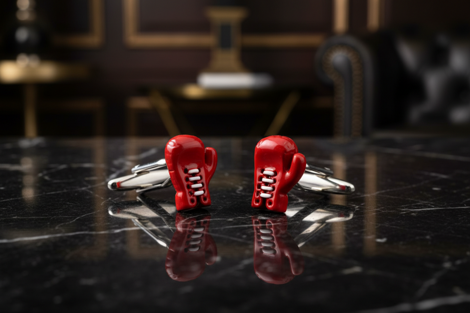 Red Boxing Gloves Cufflinks