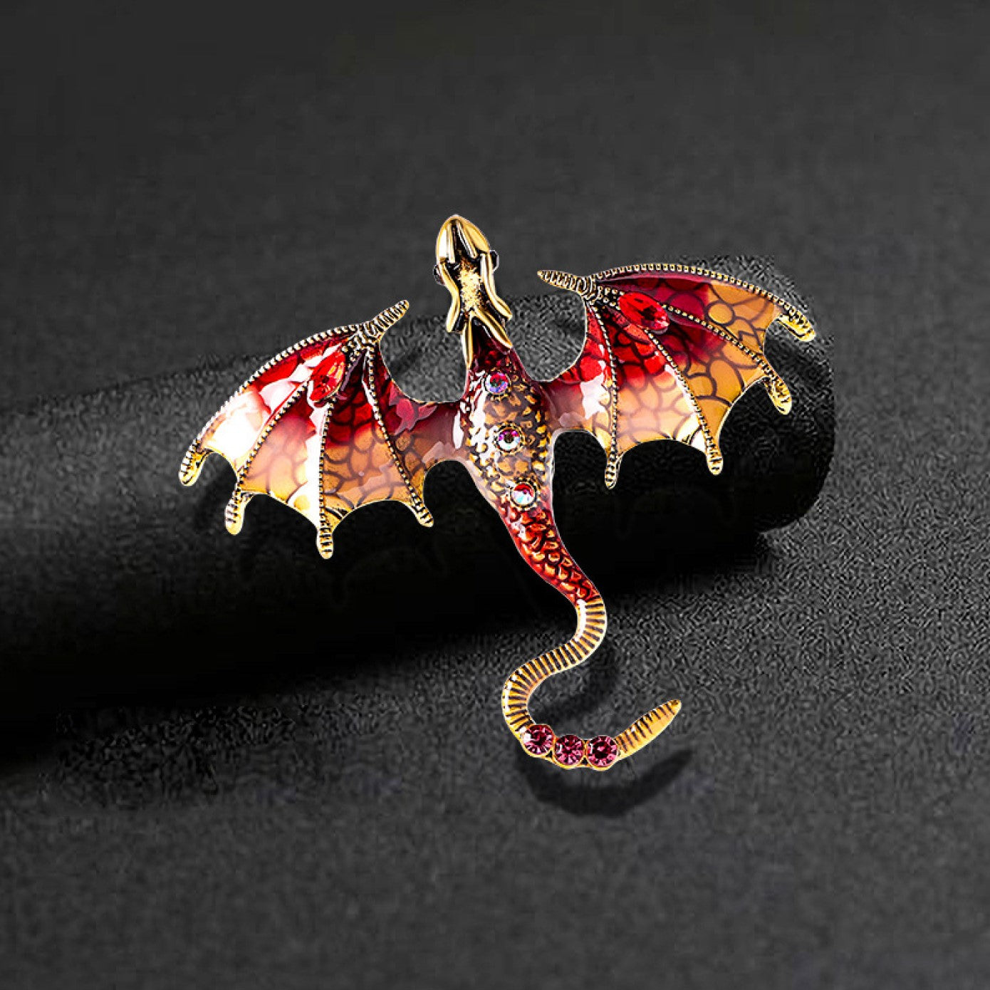Red Dragon Lapel Pin