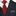 Red with Black Abstract Lines Tie and Accenting Pocket Square