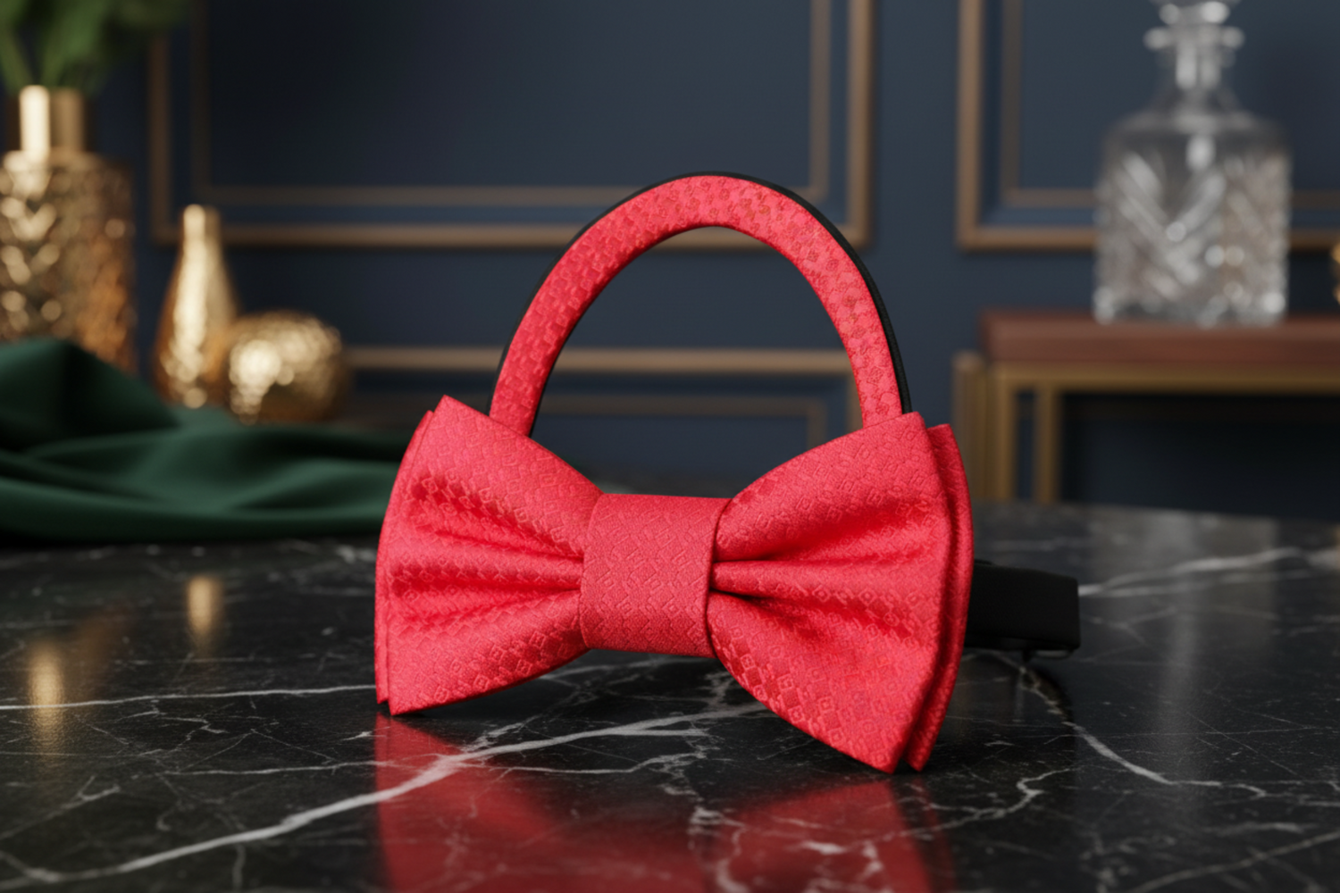 Red Pre Tied Bow Tie