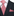 Main View: A Red, White Houndstooth Pattern Silk Necktie, Matching Pocket Square