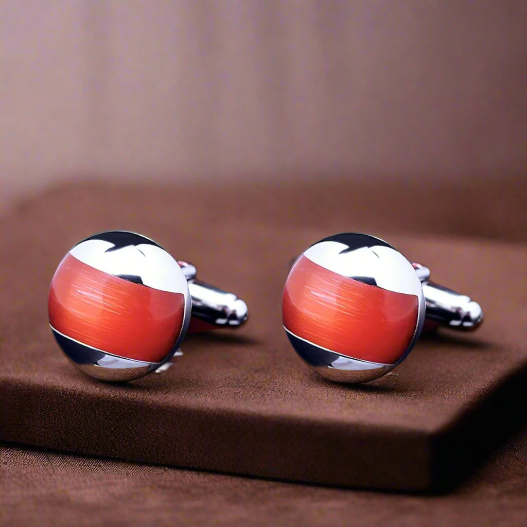 Chrome Red Circle Cuffs