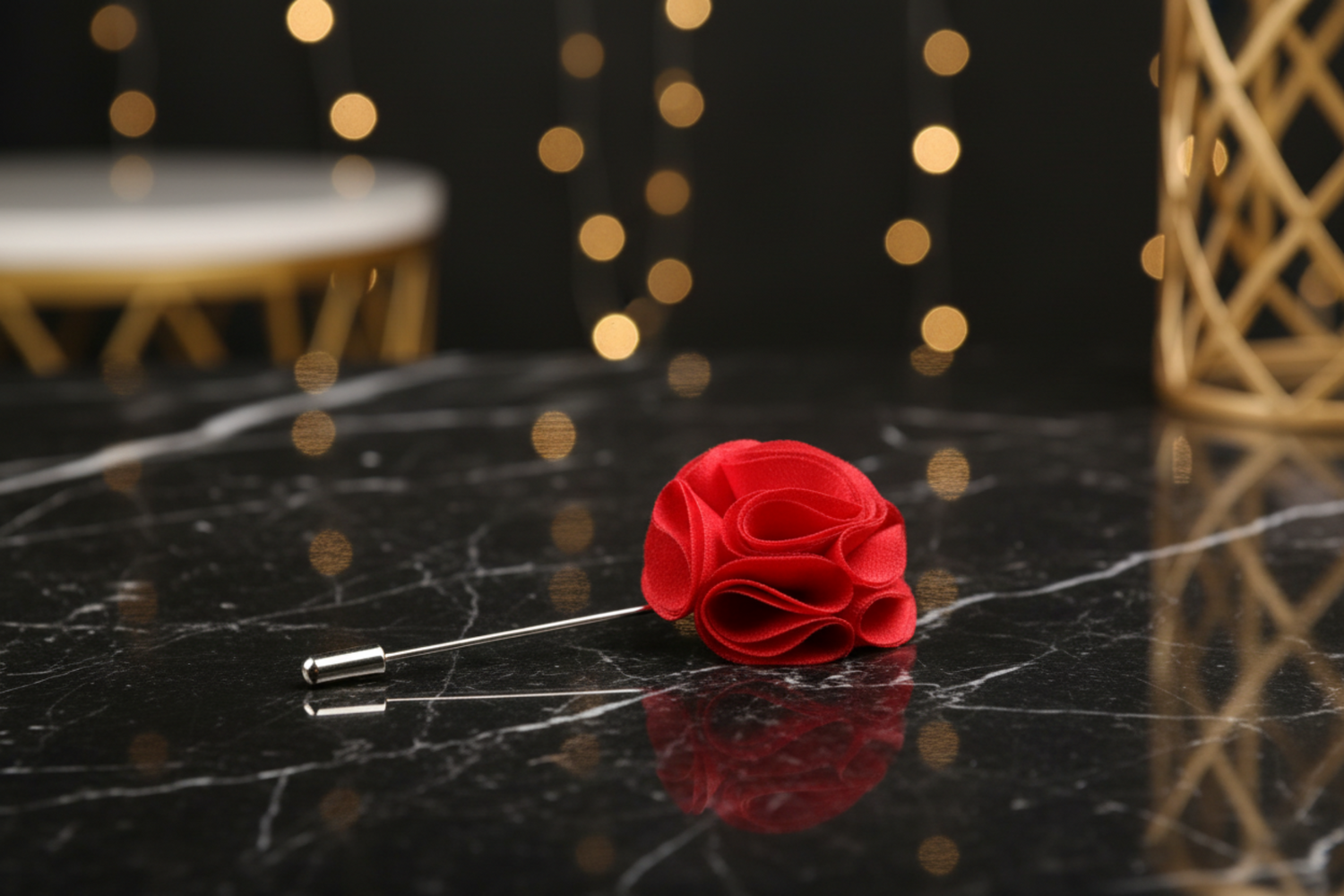 Red pineapple lapel pin